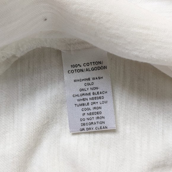 LOFT White Tee with Cotton Lace Details - Picture 7 of 10